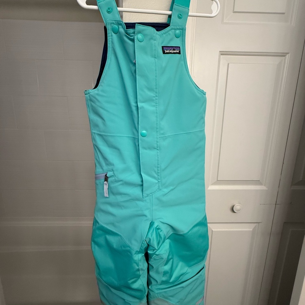 NWT❄️ Patagonia Kids' Fresh Teal Snow Bibs ❄️